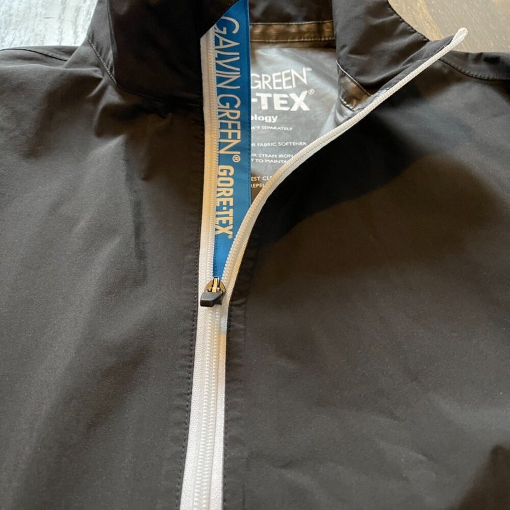 Galvin Green Gore‑Tex Paclite Black Golf Rain Jacket Men’s Large